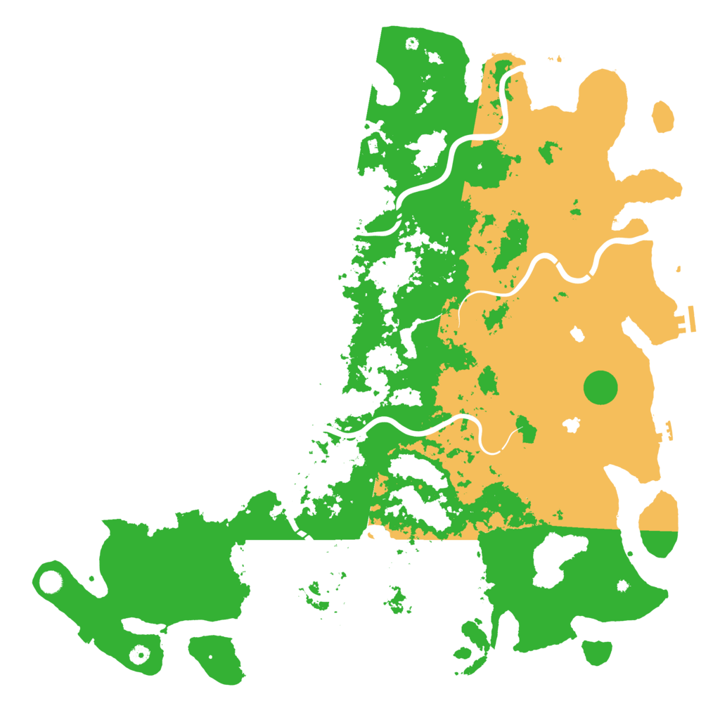 Biome Rust Map: Procedural Map, Size: 5555, Seed: 385955289