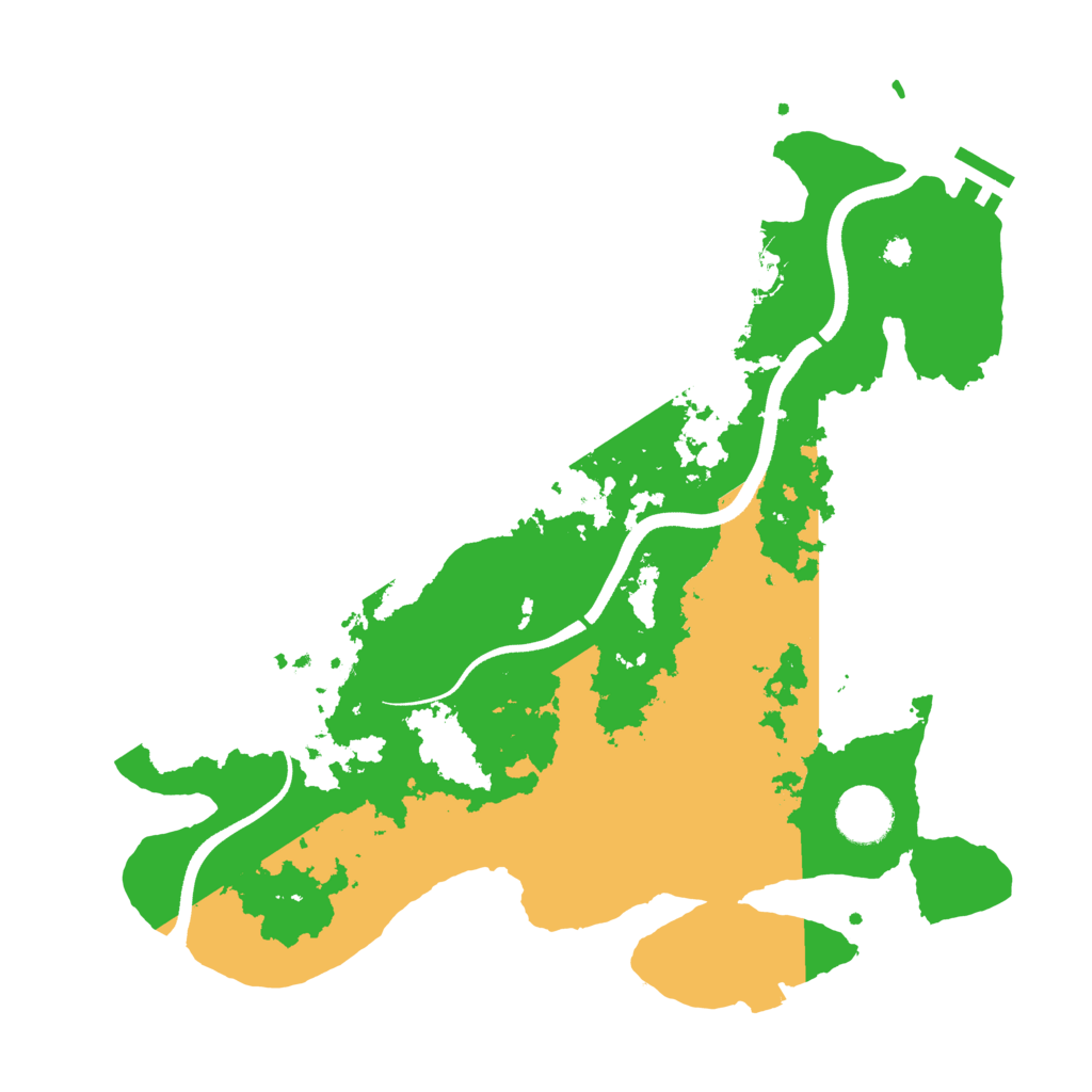 Biome Rust Map: Procedural Map, Size: 3500, Seed: 1002569701