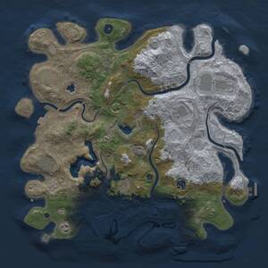 Thumbnail Rust Map: Procedural Map, Size: 4250, Seed: 1251619638, 15 Monuments