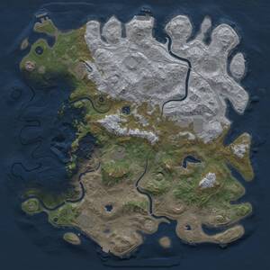 Thumbnail Rust Map: Procedural Map, Size: 4800, Seed: 526973833, 17 Monuments
