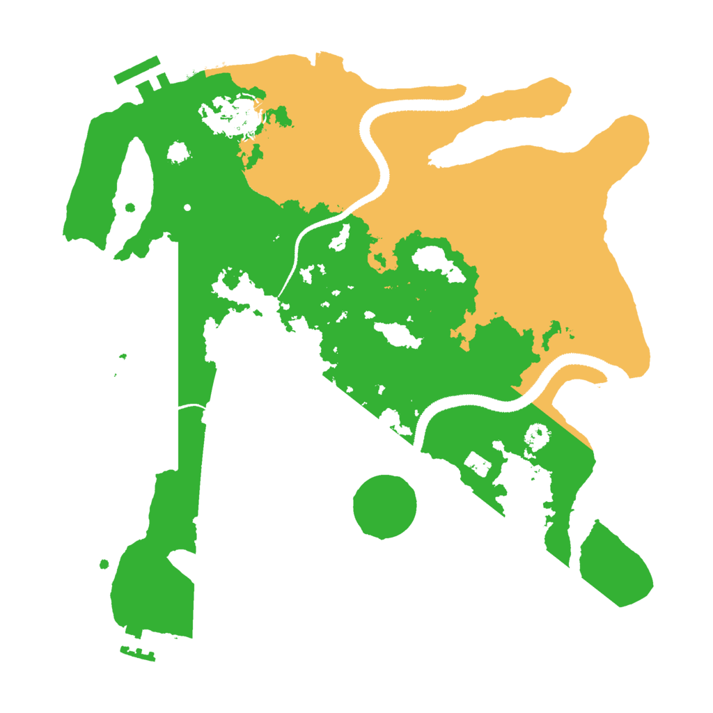 Biome Rust Map: Procedural Map, Size: 3000, Seed: 8570