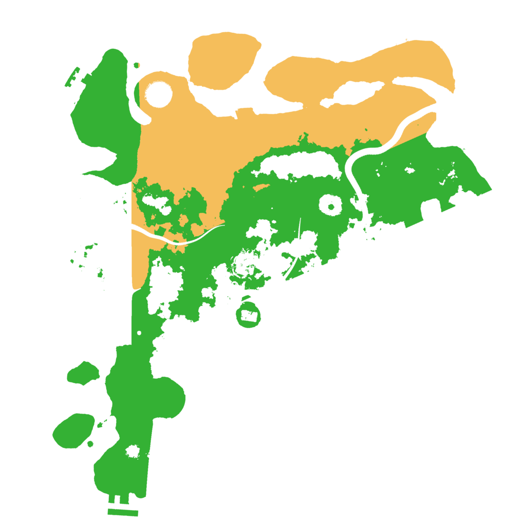 Biome Rust Map: Procedural Map, Size: 3500, Seed: 602097907