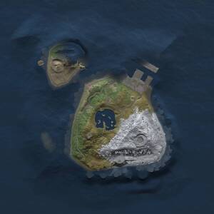 Thumbnail Rust Map: Procedural Map, Size: 1500, Seed: 1756639039, 3 Monuments