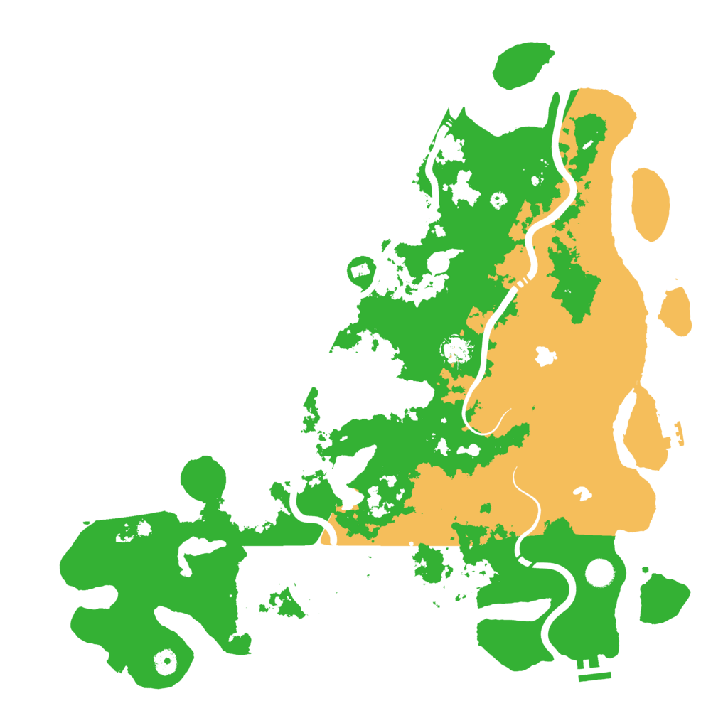 Biome Rust Map: Procedural Map, Size: 4500, Seed: 939783915
