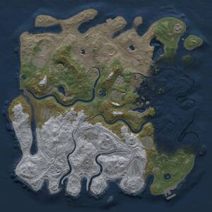 Thumbnail Rust Map: Procedural Map, Size: 4500, Seed: 1564343286, 16 Monuments