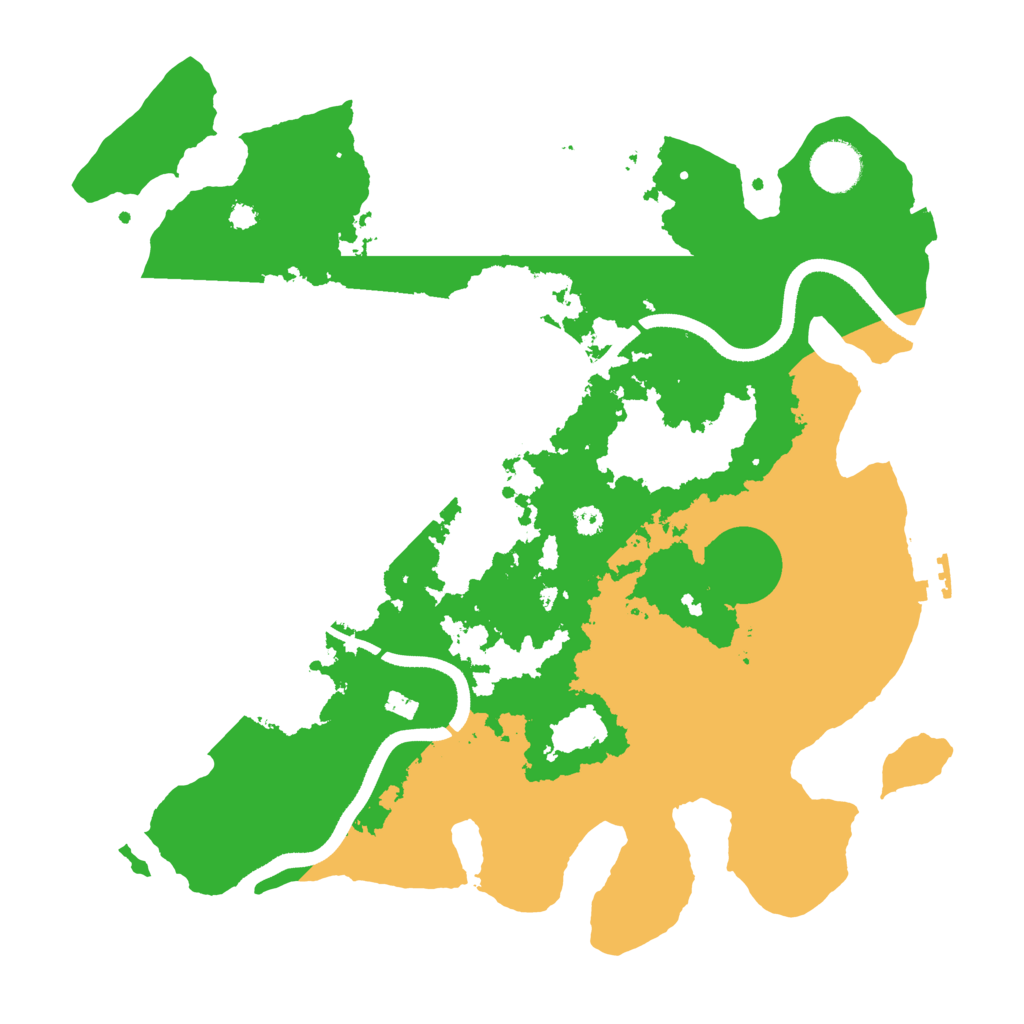 Biome Rust Map: Procedural Map, Size: 3500, Seed: 1501156256