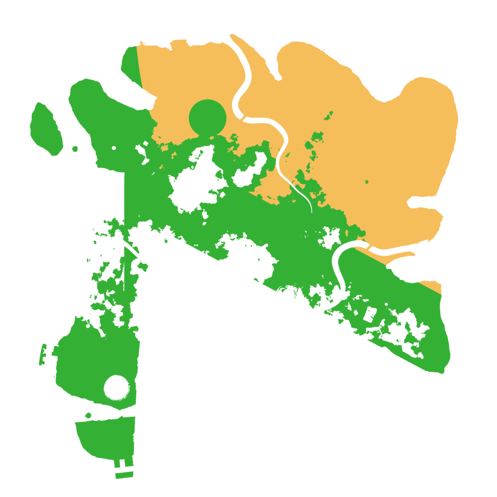 Biome Rust Map: Procedural Map, Size: 3500, Seed: 988917