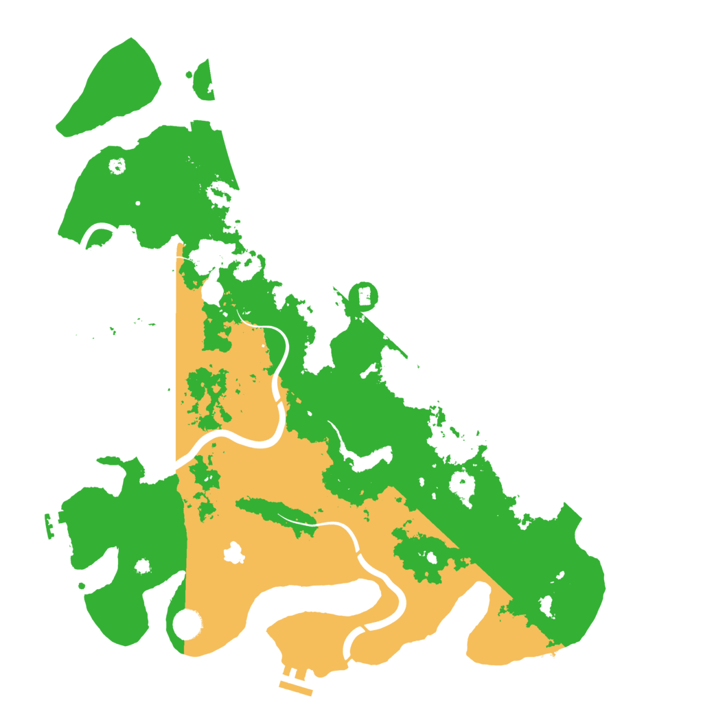 Biome Rust Map: Procedural Map, Size: 4200, Seed: 3250