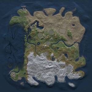 Thumbnail Rust Map: Procedural Map, Size: 4250, Seed: 1744619941, 16 Monuments