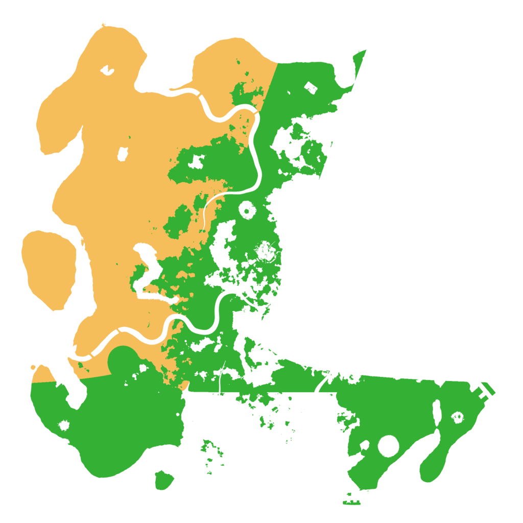 Biome Rust Map: Procedural Map, Size: 4500, Seed: 170841125