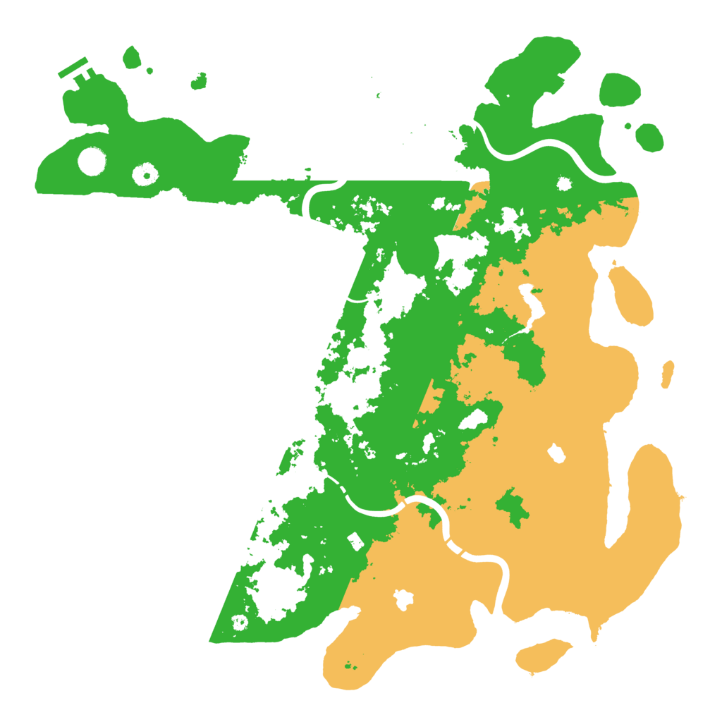 Biome Rust Map: Procedural Map, Size: 4500, Seed: 837228376