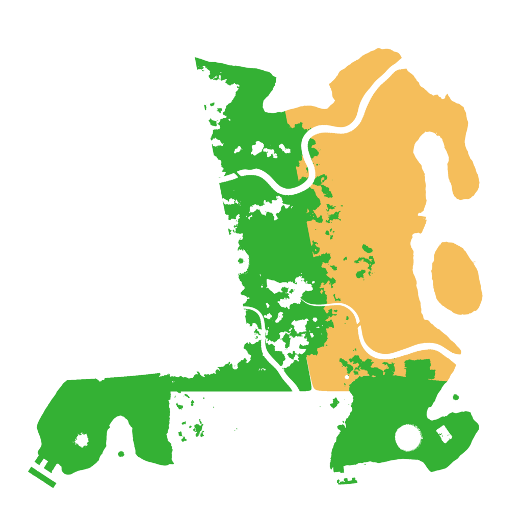 Biome Rust Map: Procedural Map, Size: 3500, Seed: 238002