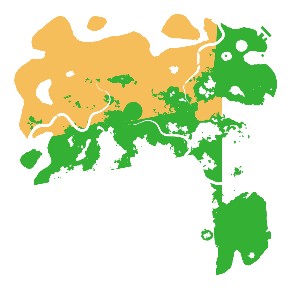 Biome Rust Map: Procedural Map, Size: 4500, Seed: 24297
