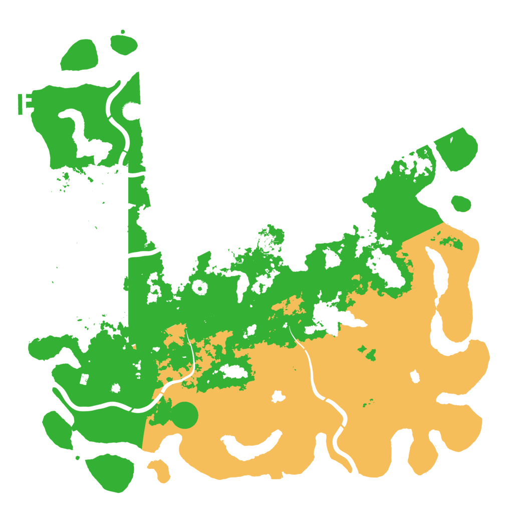 Biome Rust Map: Procedural Map, Size: 5000, Seed: 385538918