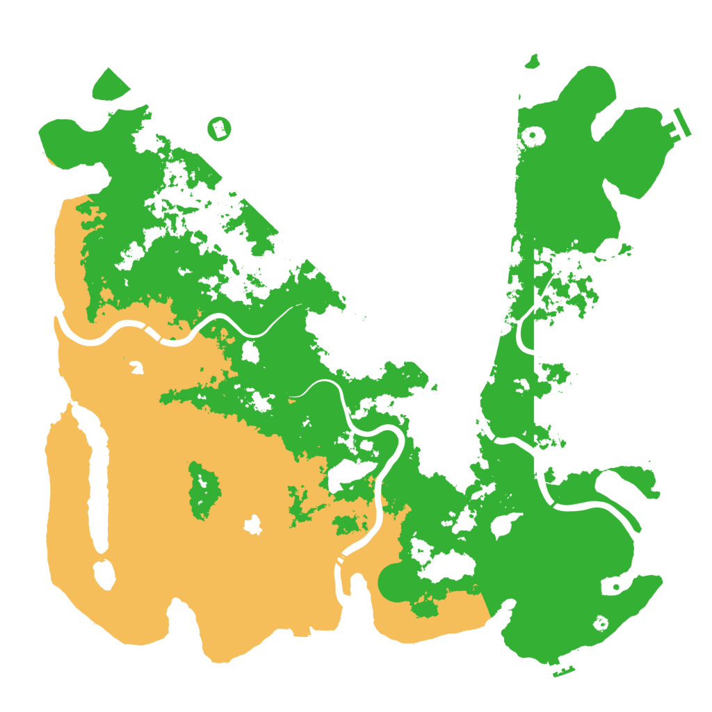 Biome Rust Map: Procedural Map, Size: 4800, Seed: 500340618