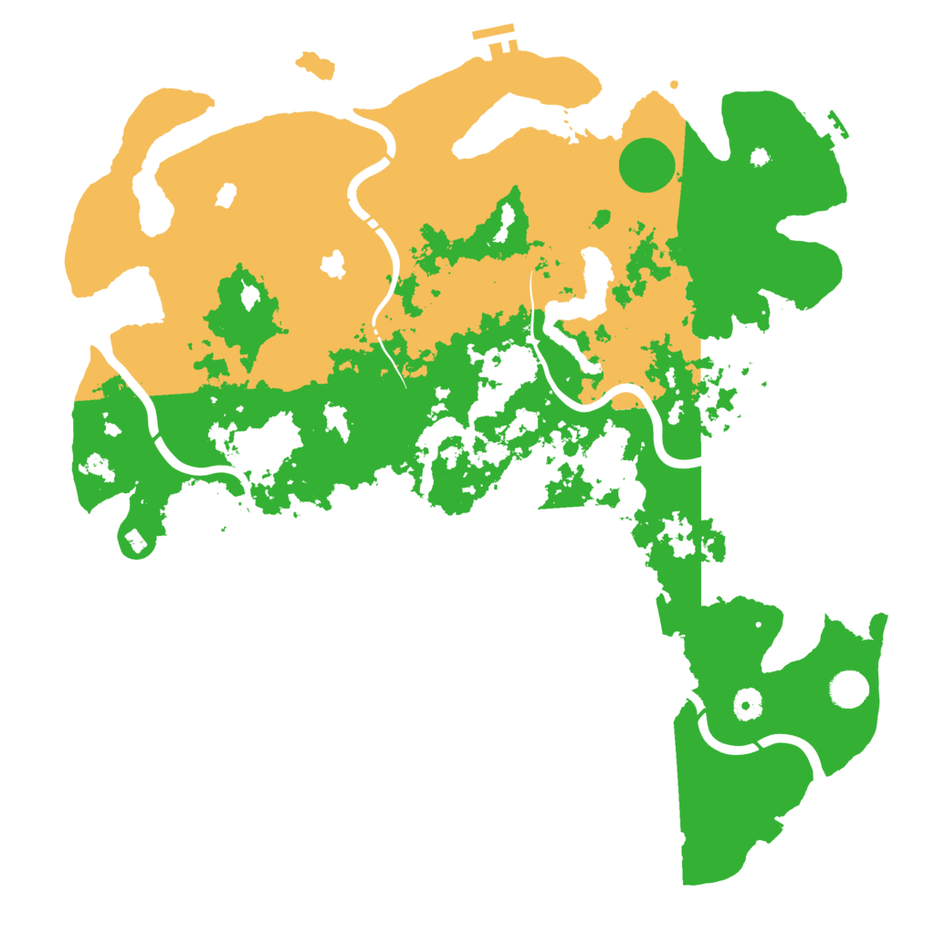 Biome Rust Map: Procedural Map, Size: 4500, Seed: 52442