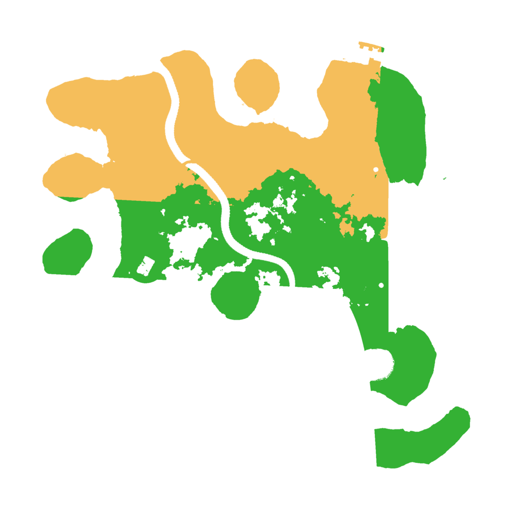 Biome Rust Map: Procedural Map, Size: 3000, Seed: 2029466854