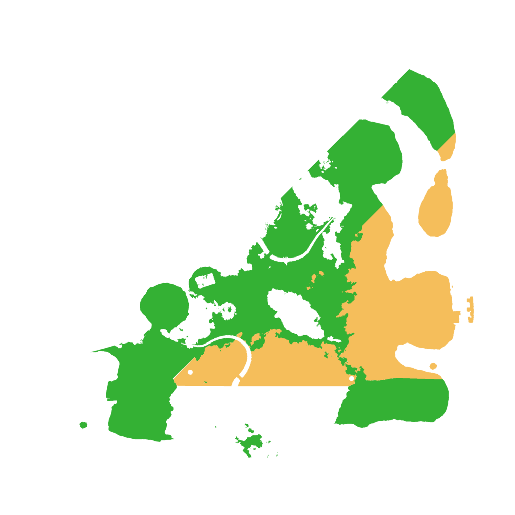 Biome Rust Map: Procedural Map, Size: 3000, Seed: 27174