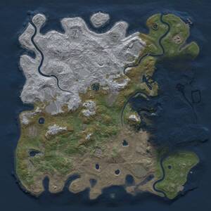 Thumbnail Rust Map: Procedural Map, Size: 4800, Seed: 420420, 17 Monuments