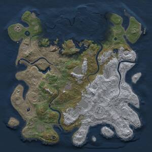 Thumbnail Rust Map: Procedural Map, Size: 4250, Seed: 1792973694, 17 Monuments