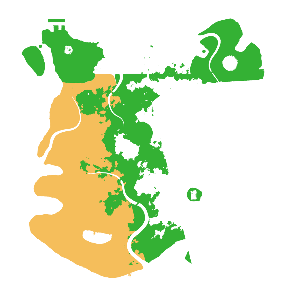 Biome Rust Map: Procedural Map, Size: 3500, Seed: 354374488