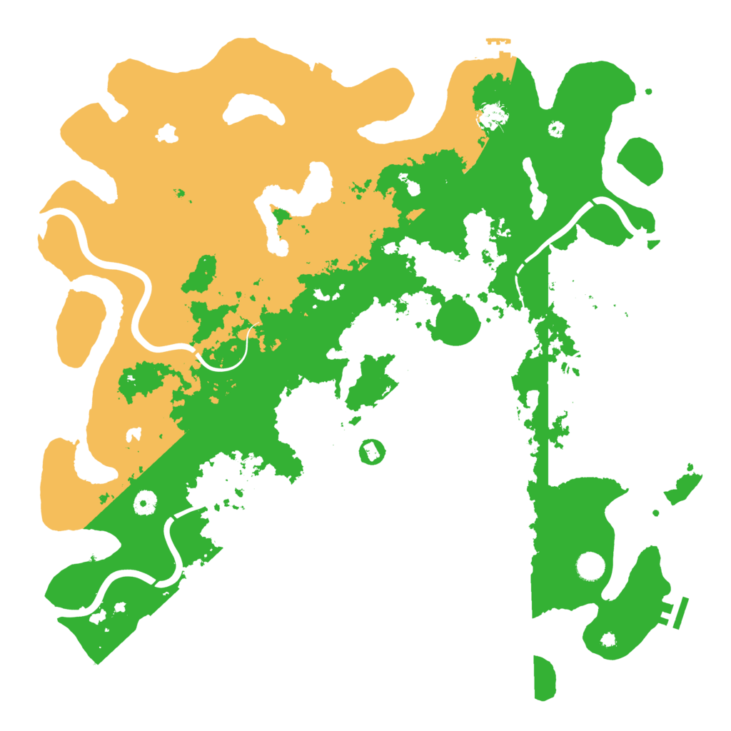 Biome Rust Map: Procedural Map, Size: 4500, Seed: 110825