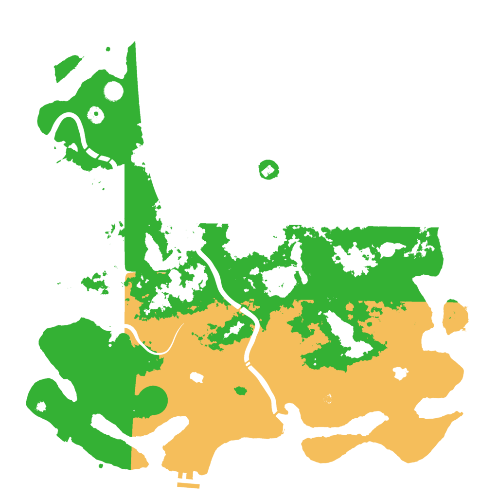 Biome Rust Map: Procedural Map, Size: 4500, Seed: 111222