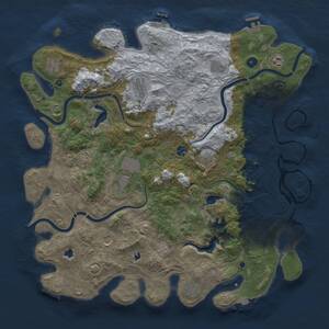Thumbnail Rust Map: Procedural Map, Size: 4750, Seed: 459556229, 17 Monuments