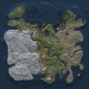Thumbnail Rust Map: Procedural Map, Size: 4250, Seed: 673579435, 17 Monuments