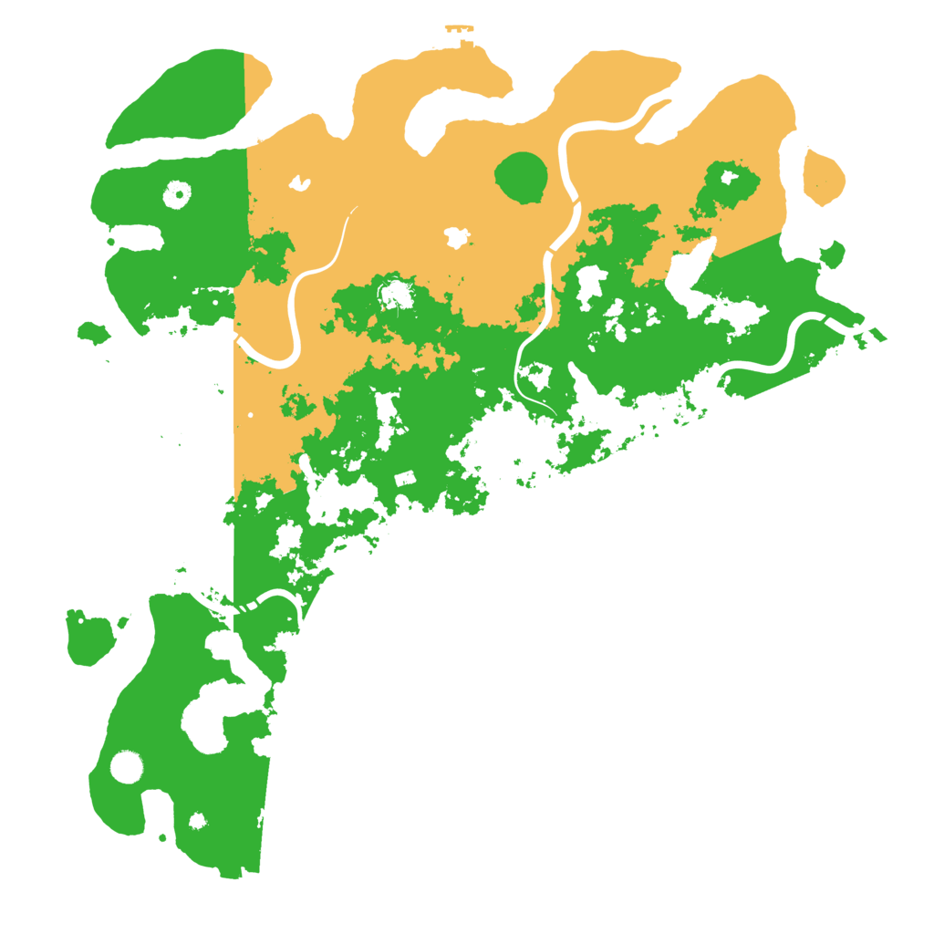 Biome Rust Map: Procedural Map, Size: 5000, Seed: 543535917