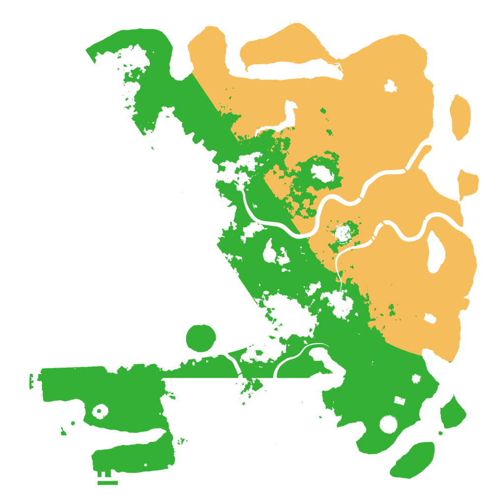 Biome Rust Map: Procedural Map, Size: 5000, Seed: 1696419466