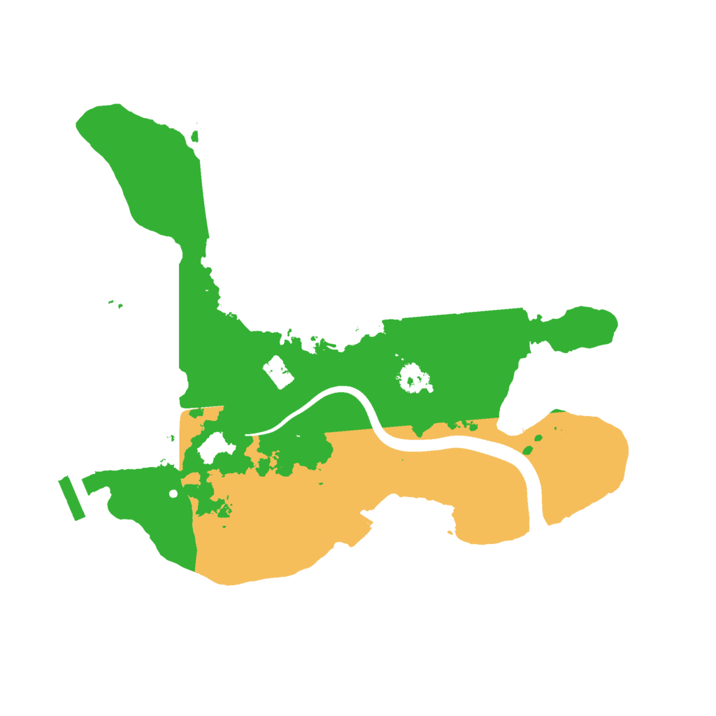 Biome Rust Map: Procedural Map, Size: 2500, Seed: 1156765102
