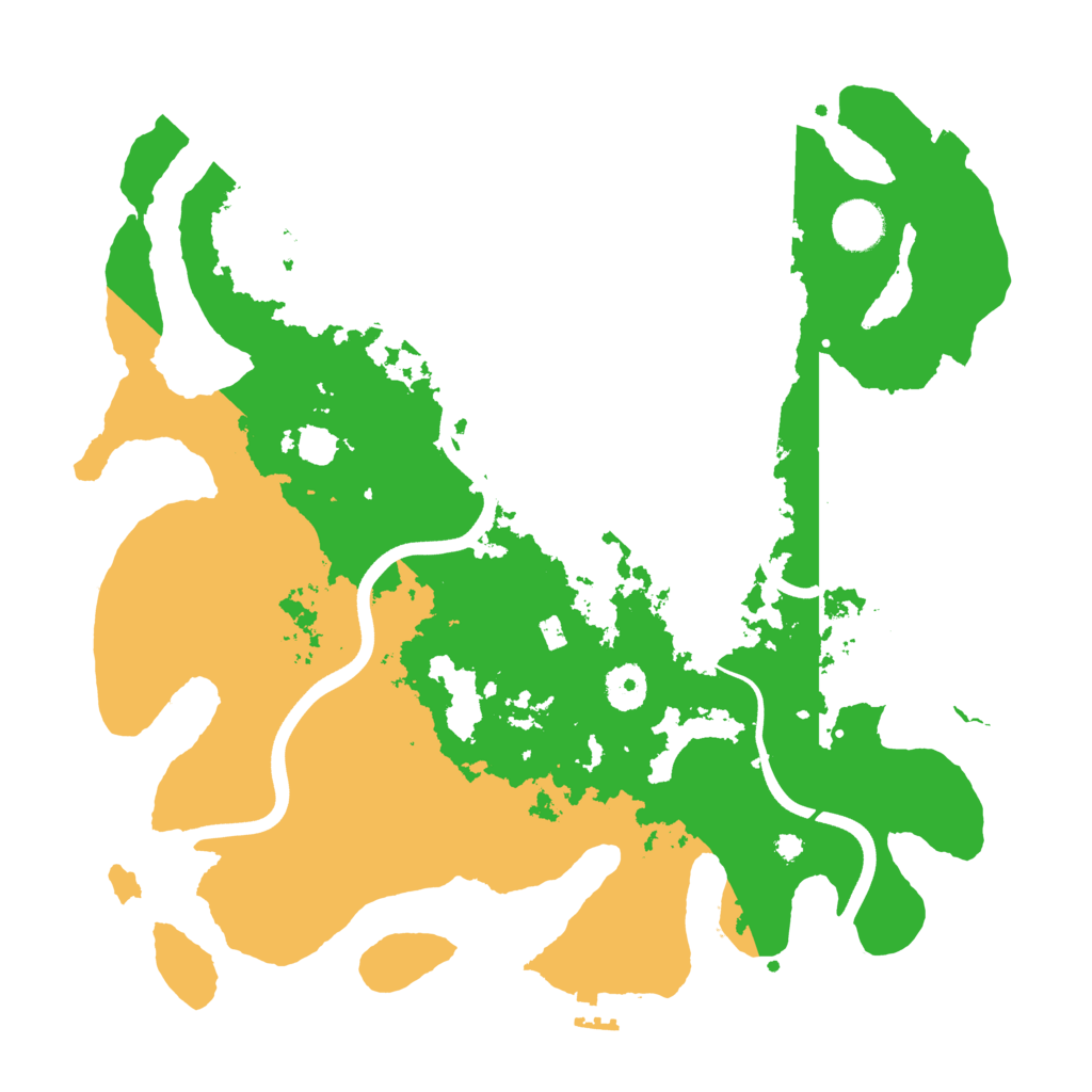 Biome Rust Map: Procedural Map, Size: 3700, Seed: 950452539