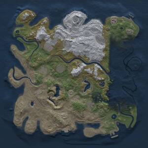 Thumbnail Rust Map: Procedural Map, Size: 4250, Seed: 1805609019, 16 Monuments