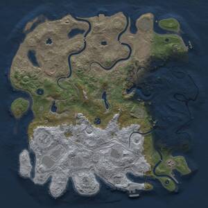Thumbnail Rust Map: Procedural Map, Size: 4500, Seed: 62222119, 17 Monuments