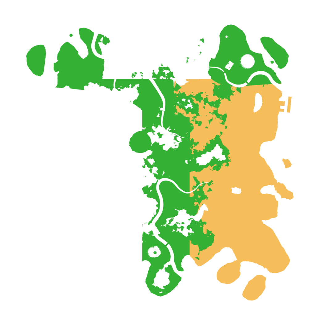 Biome Rust Map: Procedural Map, Size: 4000, Seed: 870460559