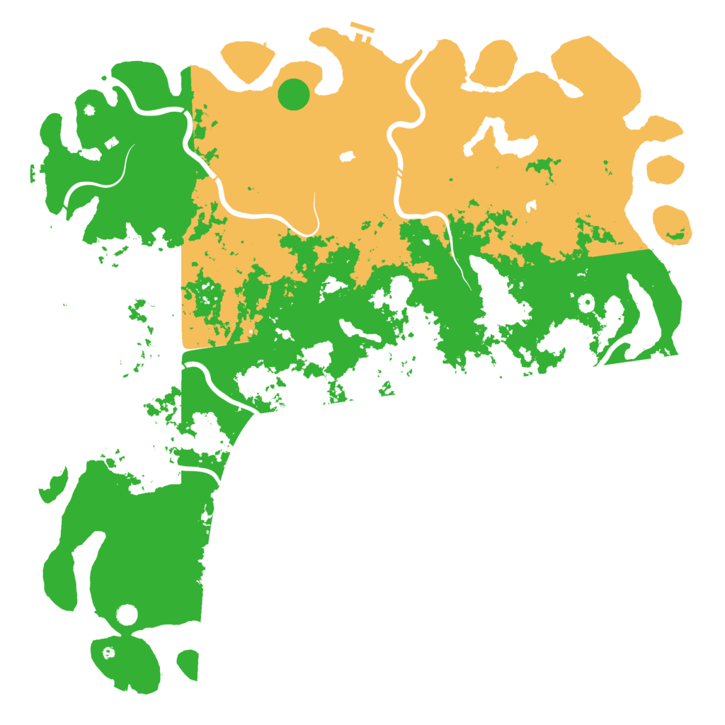 Biome Rust Map: Procedural Map, Size: 6000, Seed: 1619297859