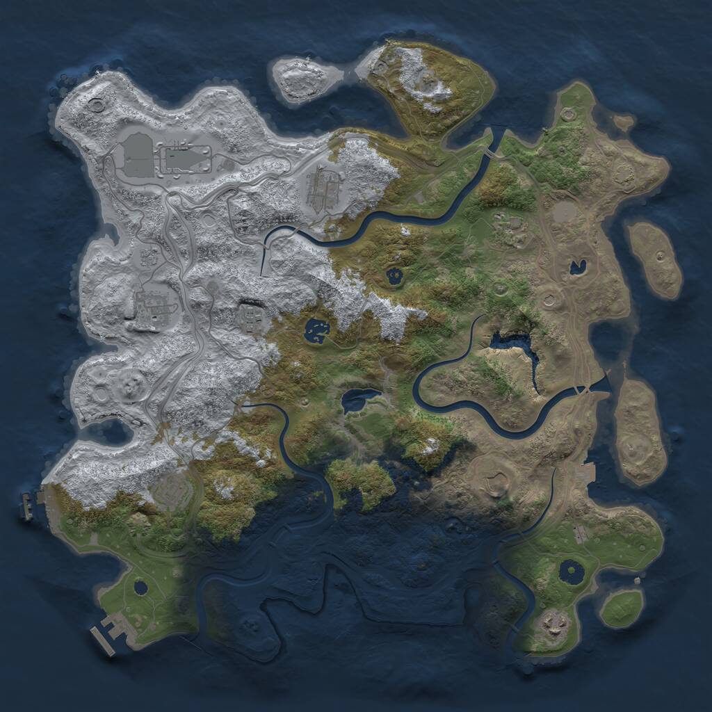 Rust Map: Procedural Map, Size: 4250, Seed: 1774188325, 15 Monuments