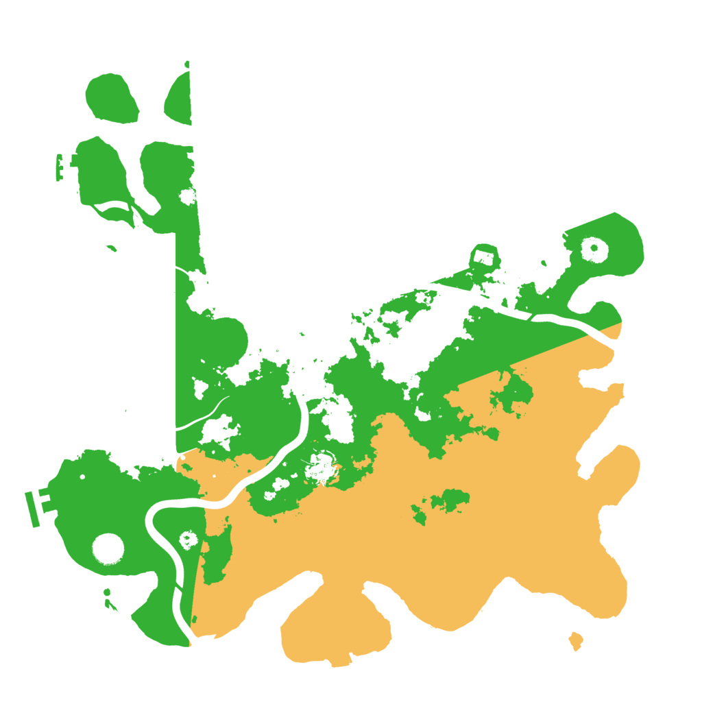 Biome Rust Map: Procedural Map, Size: 3950, Seed: 1753497411