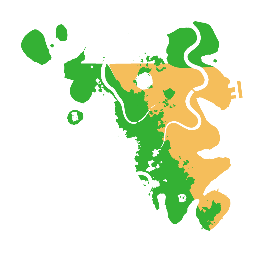 Biome Rust Map: Procedural Map, Size: 3000, Seed: 18186