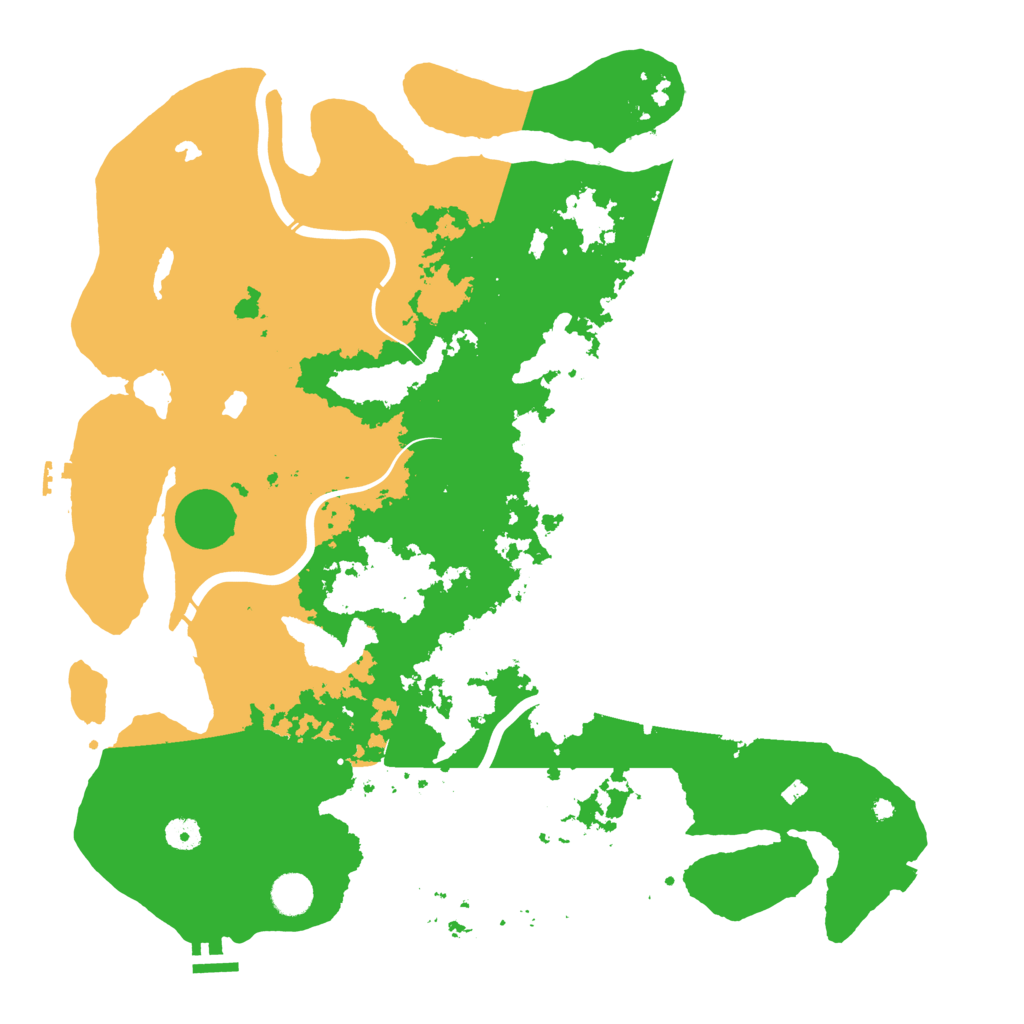 Biome Rust Map: Procedural Map, Size: 4500, Seed: 190389661