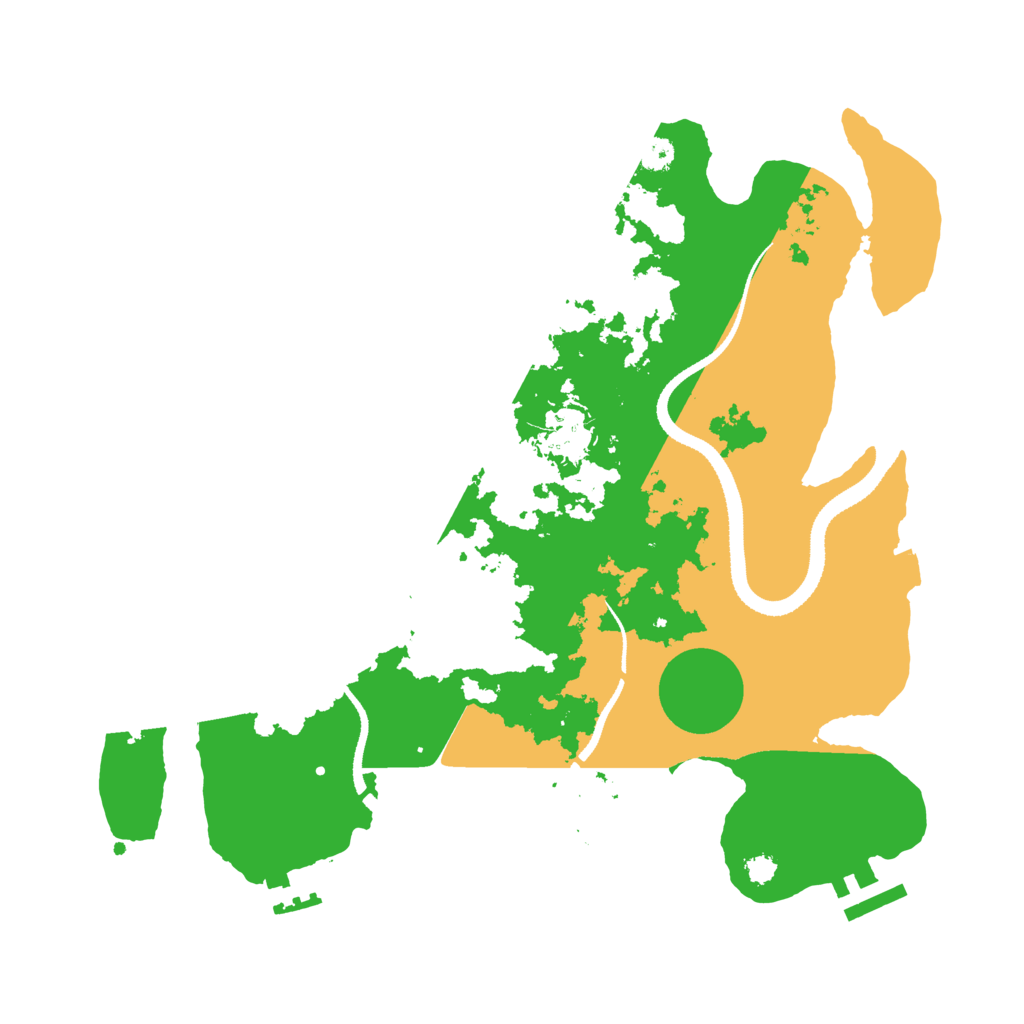 Biome Rust Map: Procedural Map, Size: 3200, Seed: 505553699