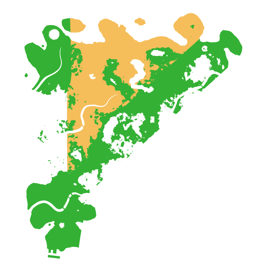 Biome Rust Map: Procedural Map, Size: 4500, Seed: 4455