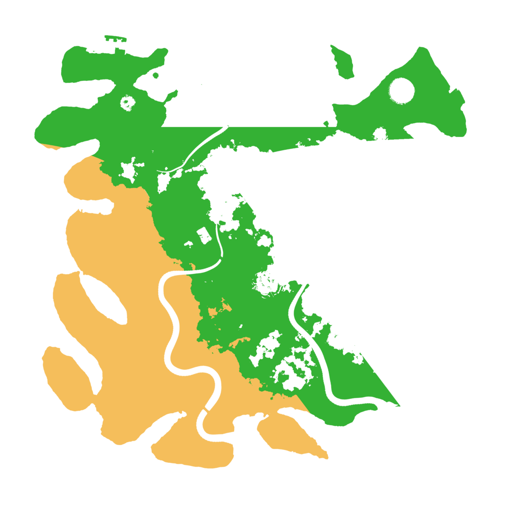 Biome Rust Map: Procedural Map, Size: 3500, Seed: 753667