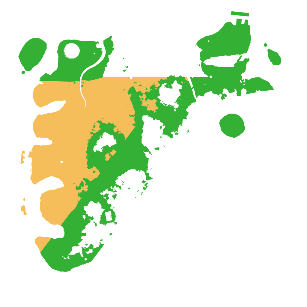 Biome Rust Map: Procedural Map, Size: 3500, Seed: 7955142