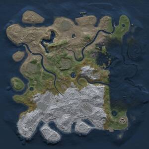 Thumbnail Rust Map: Procedural Map, Size: 4000, Seed: 9191994, 15 Monuments