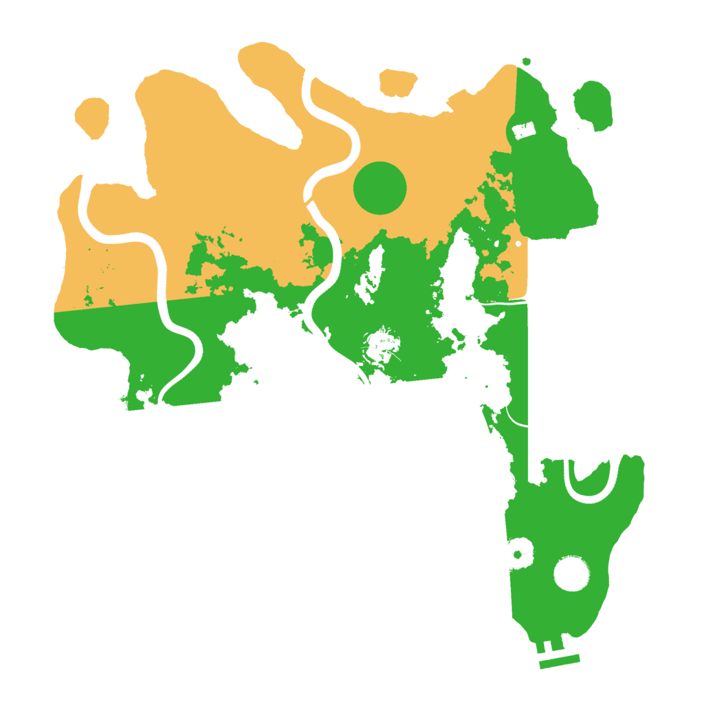 Biome Rust Map: Procedural Map, Size: 3500, Seed: 1689423