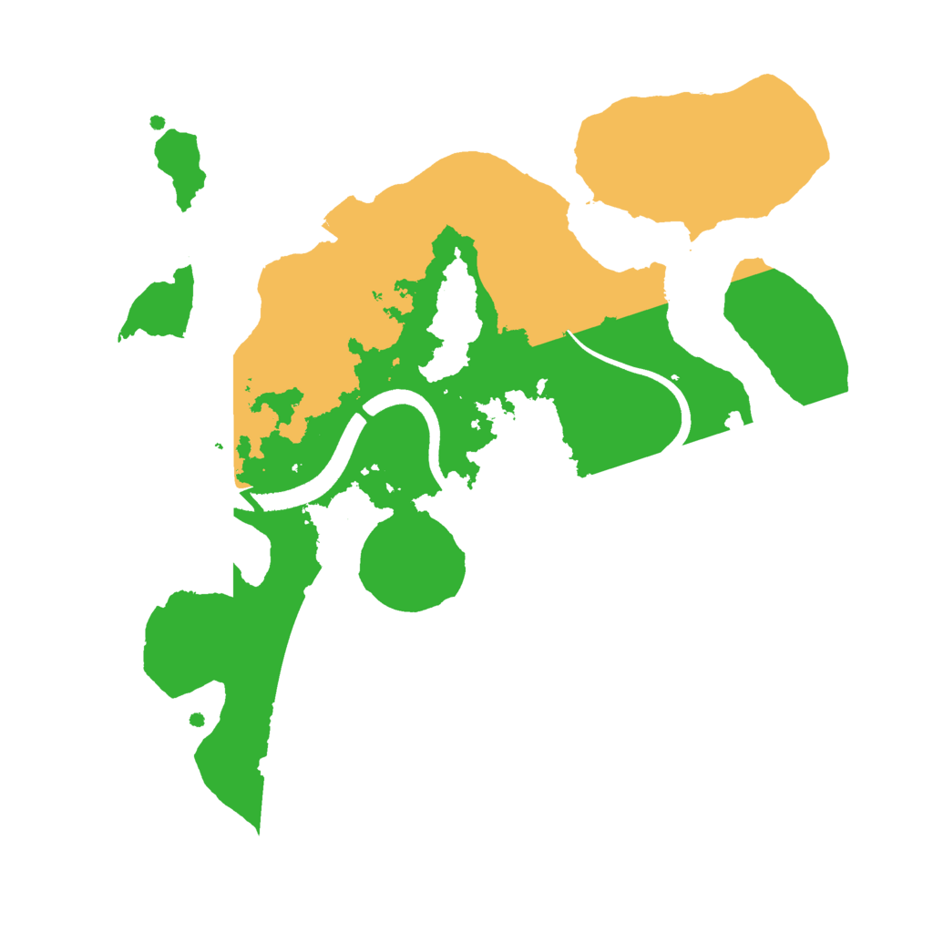 Biome Rust Map: Procedural Map, Size: 2500, Seed: 487435053