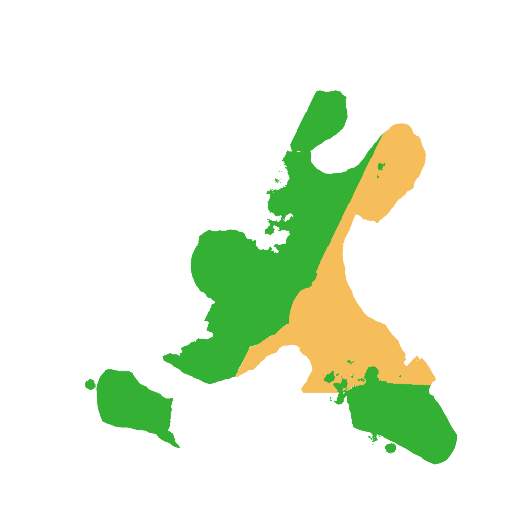 Biome Rust Map: Procedural Map, Size: 2000, Seed: 1416238627