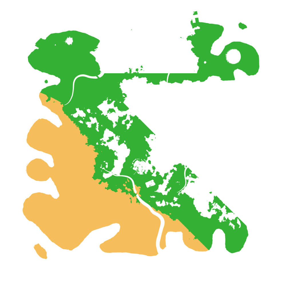 Biome Rust Map: Procedural Map, Size: 3500, Seed: 168997